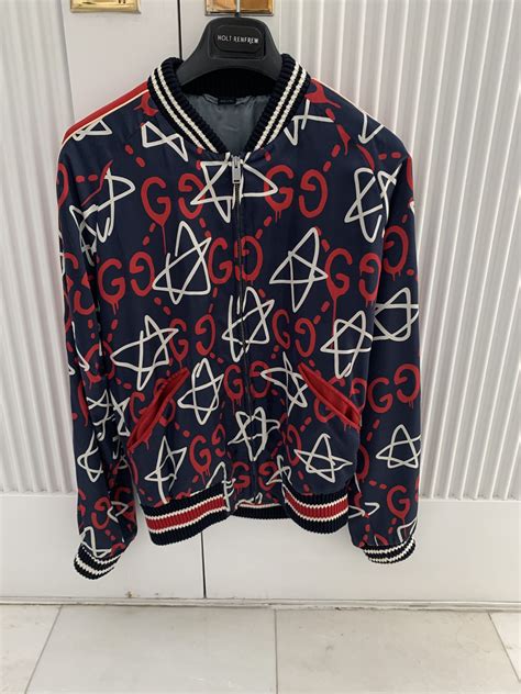 gucci ghost bomber replica|gucci ghost charms.